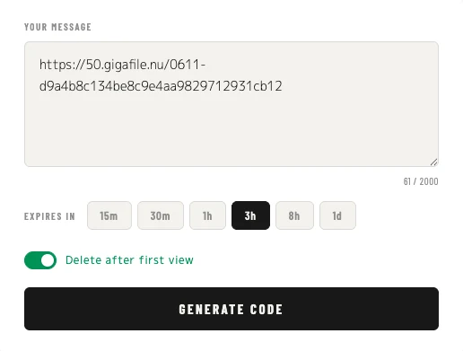 Step 1 — Paste your URL or text